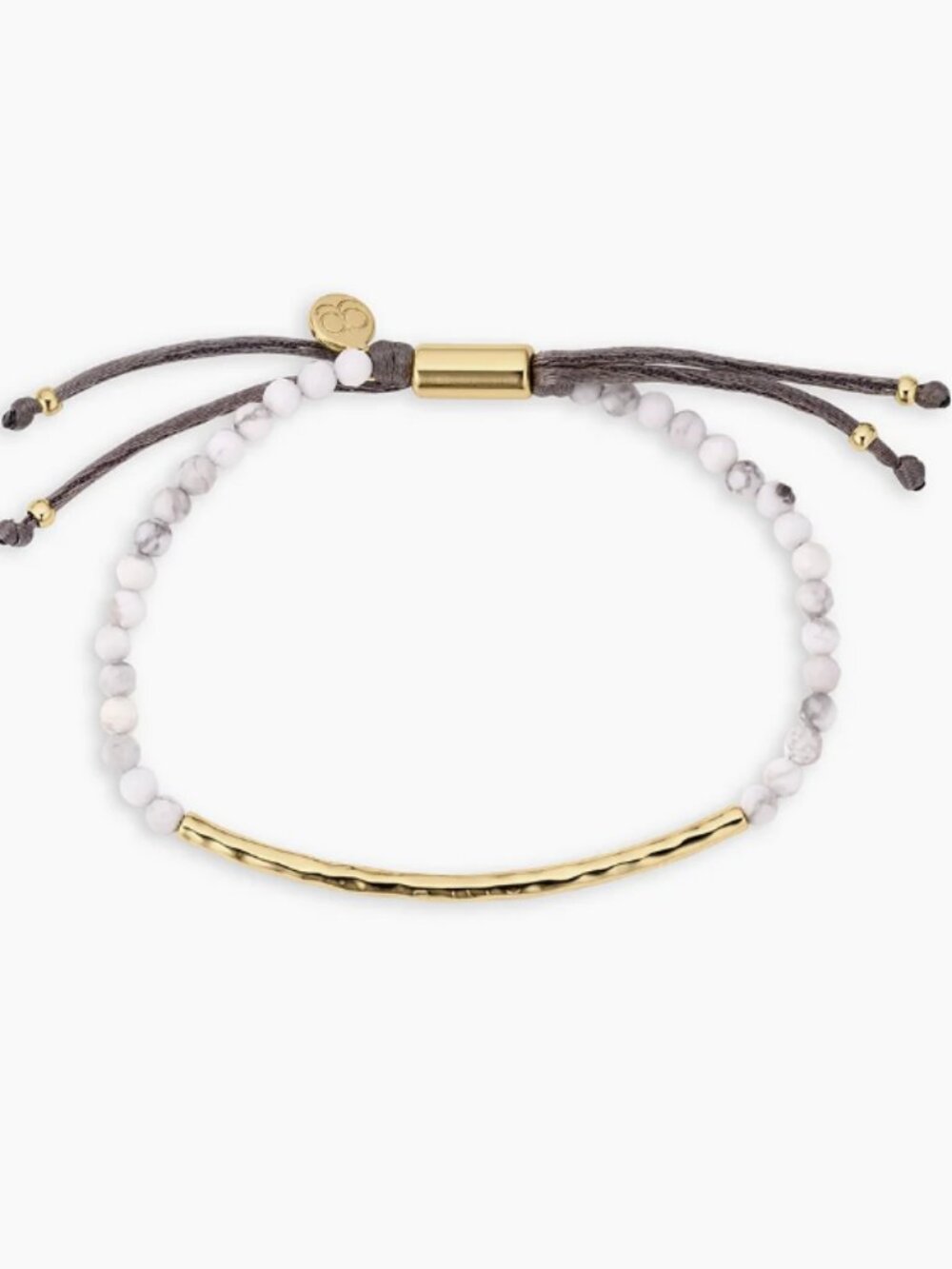 NWOT Gorjana Gold Howlite Power Gemstone "Calming" Bracelet